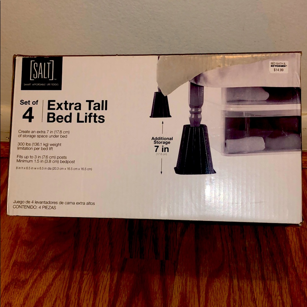 SALT Extra Tall Bed Lifts - set of 4